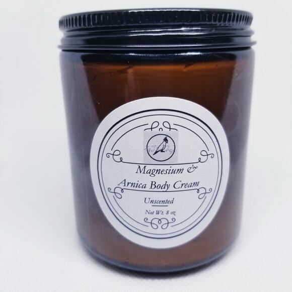 Magnesium Arnica Body Cream Natural Pain Relief Cramps Arthritis 8oz TnJ's Shop - Picture 1 of 3